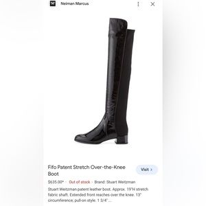 Fifo Patent Stretch Over-the-Knee Boot